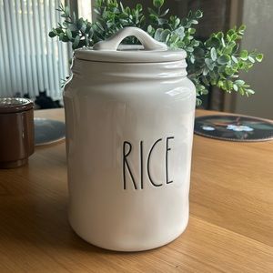 RAE DUNN rice canister